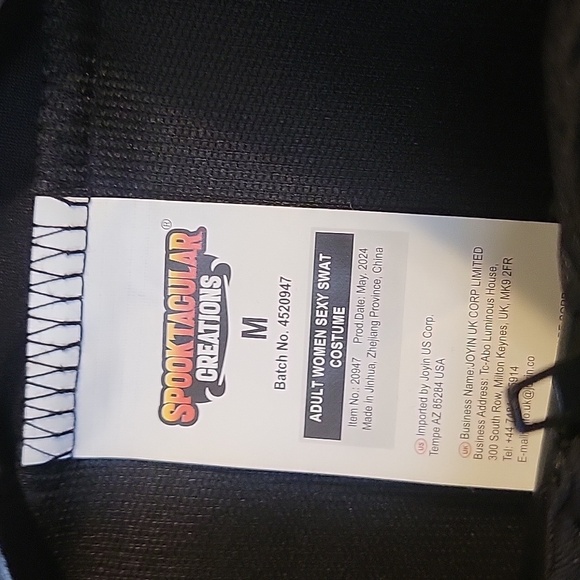 Black SWAT Costume Bodysuit - Picture 8 of 9